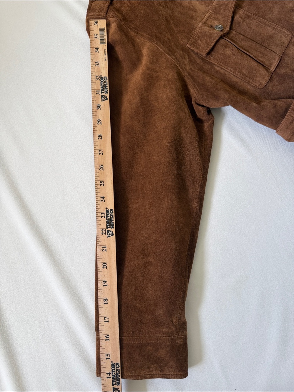 Lauren Ralph Lauren Suede Safari Jacket Belted Brown Cognac Utility Coat Size L - Picture 6 of 11